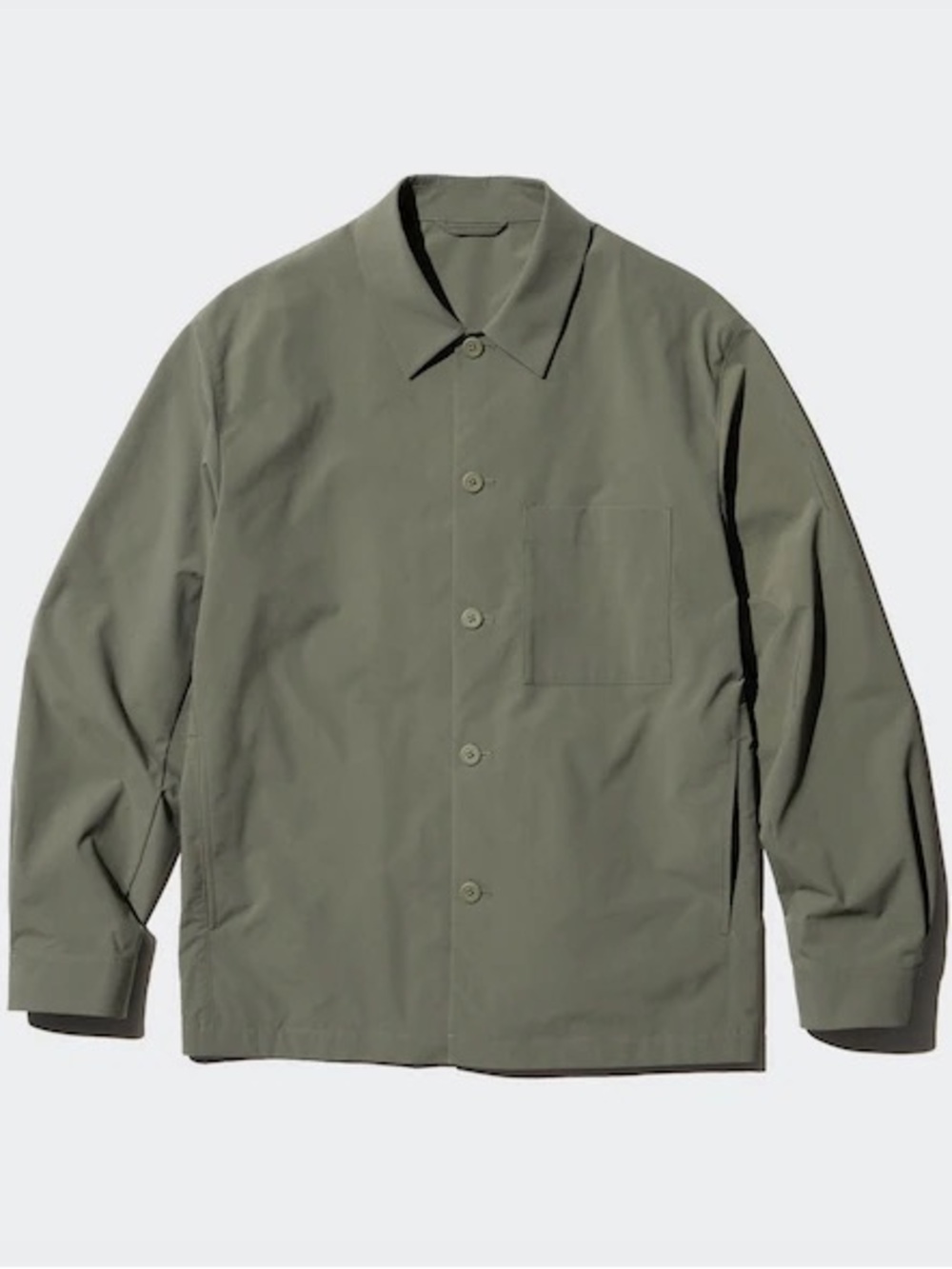 🌿 Uniqlo Men’s AirSense Shirt Jacket Overshirt — Olive Green (Part of a Set) XXL